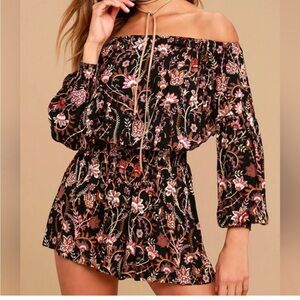 Free People Pretty and Free Floral Romper